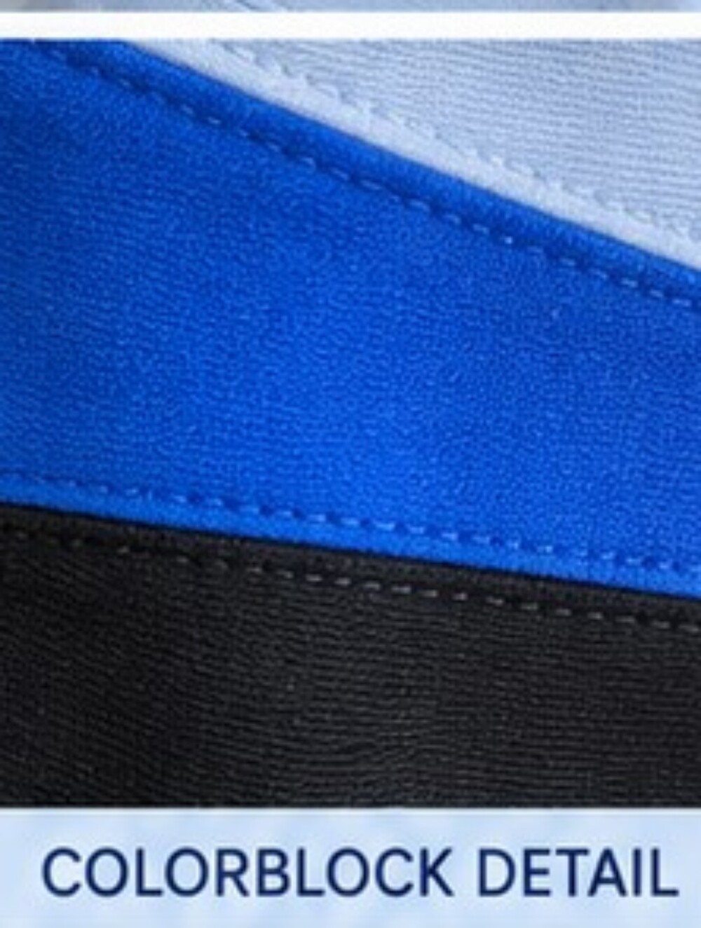 WHBM: Colorblock Blue Black & White Dress - Picture 6 of 10